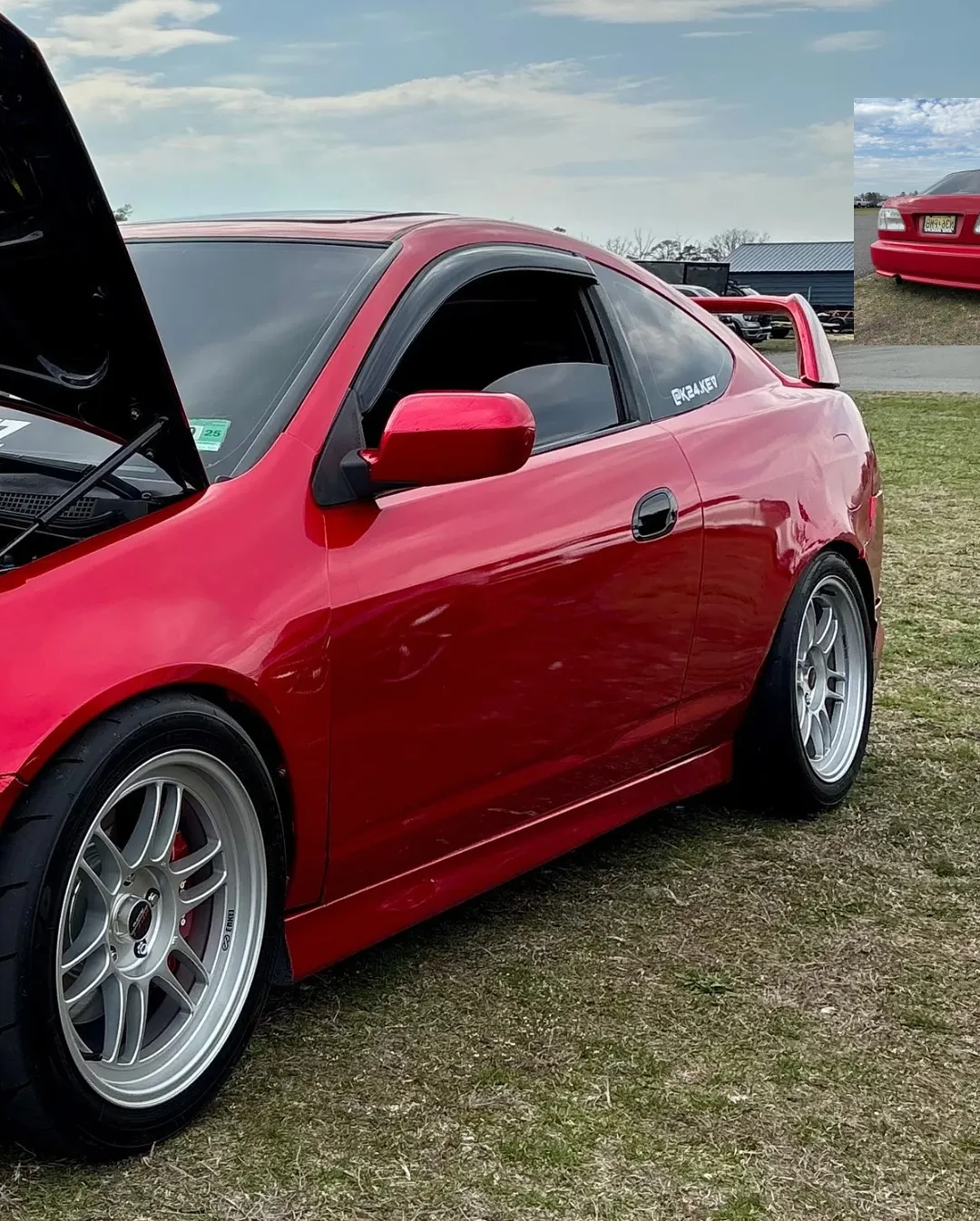 The red RSX and more cars in the lineup