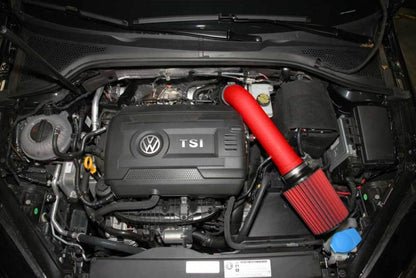 AEM 2015 Volkswagen Golf GTI 2.0L Cold Air Intake System Wrinkle Red