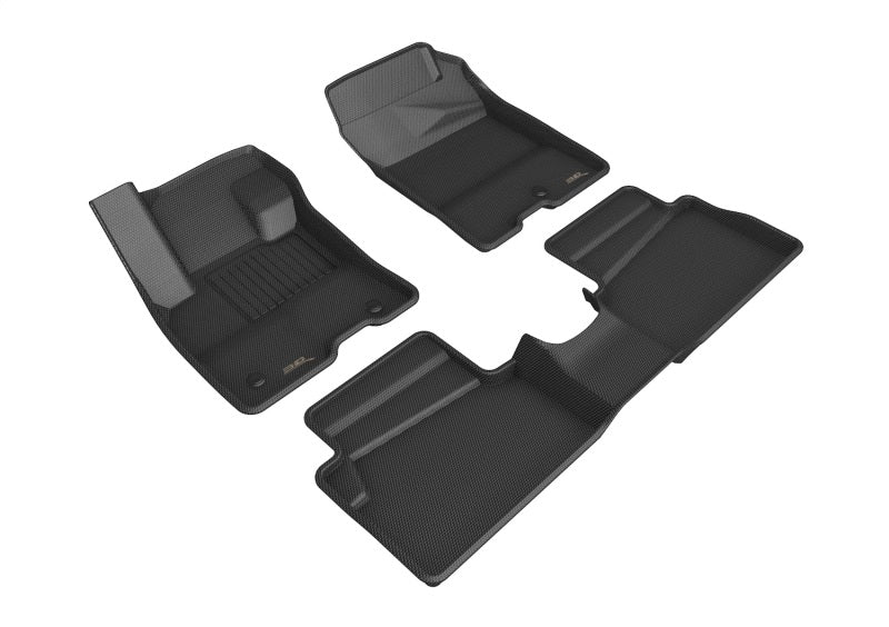 3D MAXpider 2022 Ford Maverick Hybrid  Kagu 1st & 2nd Row Floormat - Black